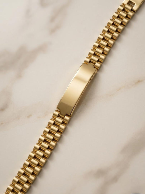 Personalized Gold Link Bracelet